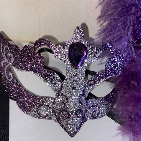 Purple eye mask made in italy - Picture 3 of 6